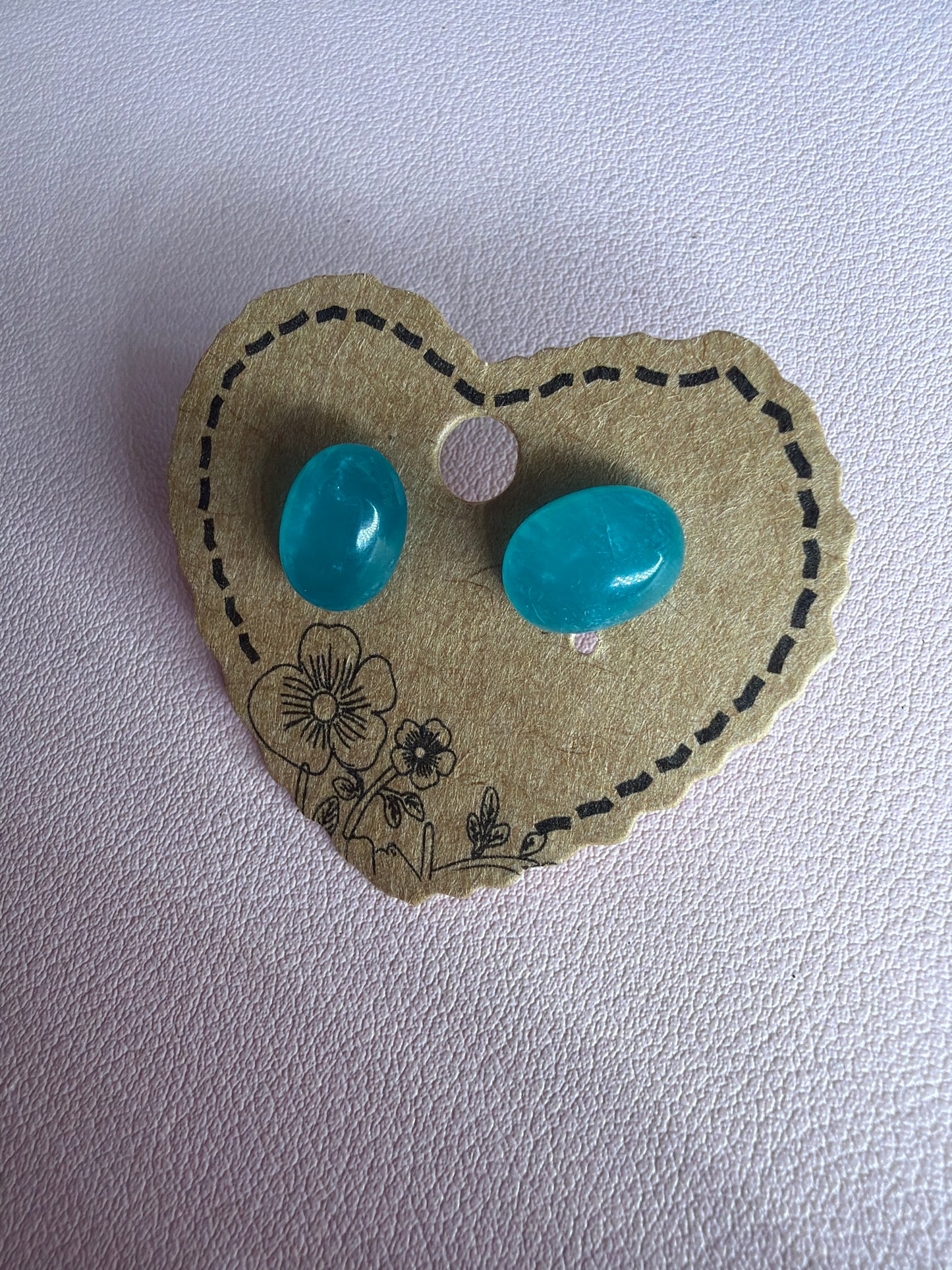 Amazonite Earrings s925 Ovals