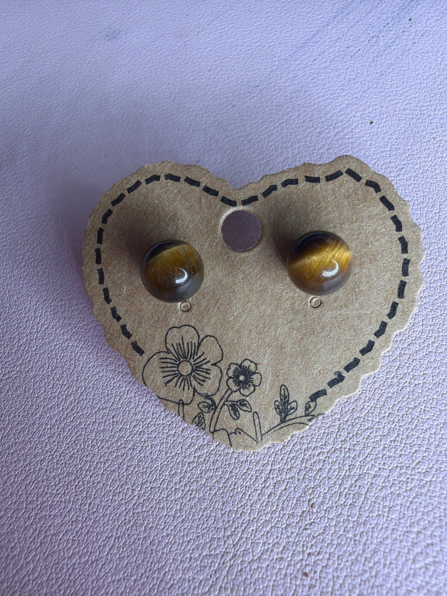 Tiger’s Eye Earrings s925 Bigger