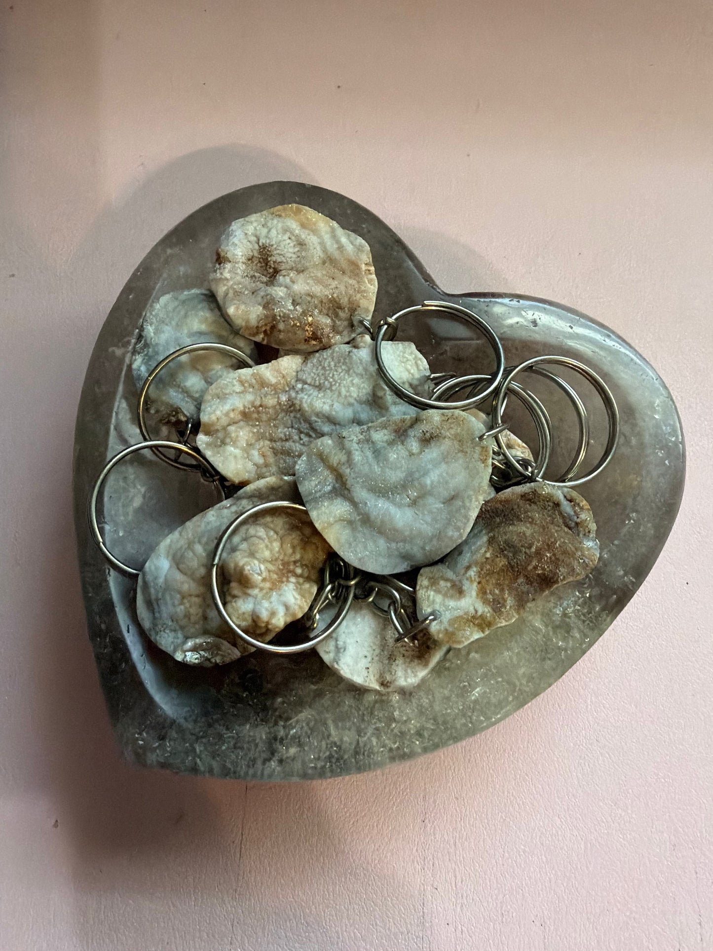 Chalcedony Keychains (Intuitively Chosen)