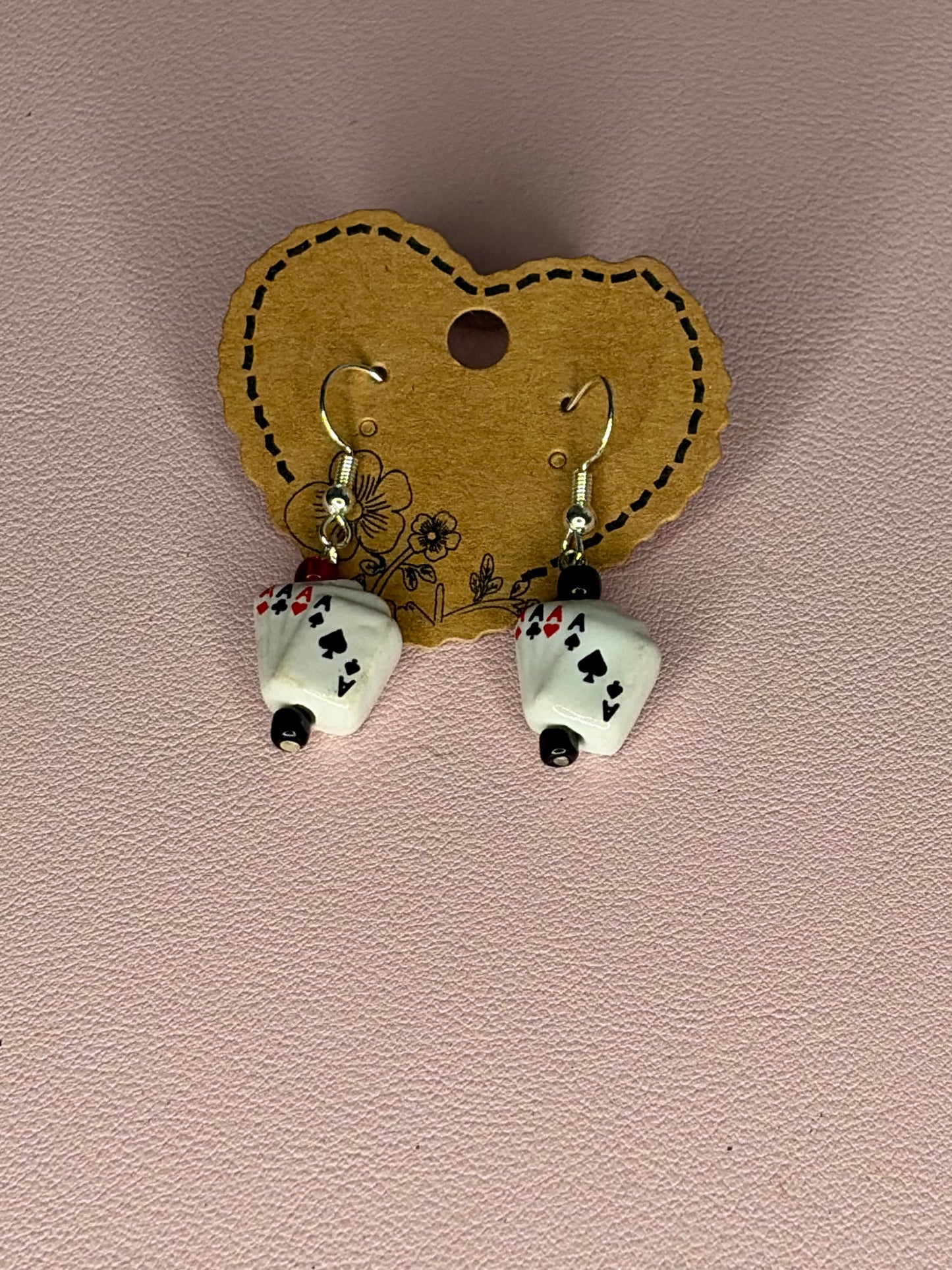 Mama Treasures Handmade Playing Card Earrings