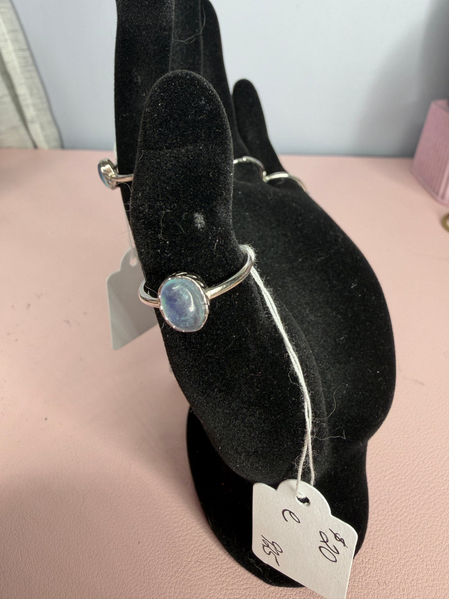 Ring - Aquamarine .925 Sterling Silver Adjustable