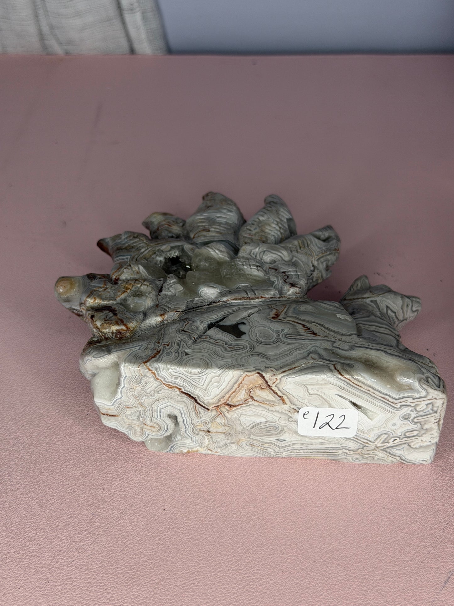 Mexican Crazy Lace Druzy 9 Tail Fox