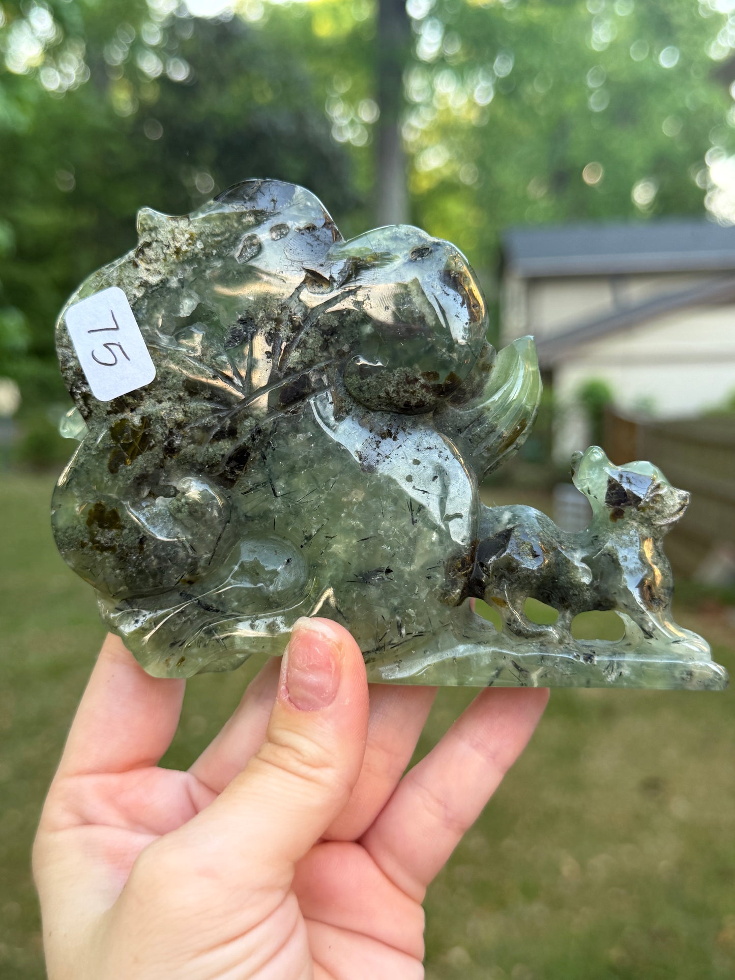Prehnite Nine Tail Fox