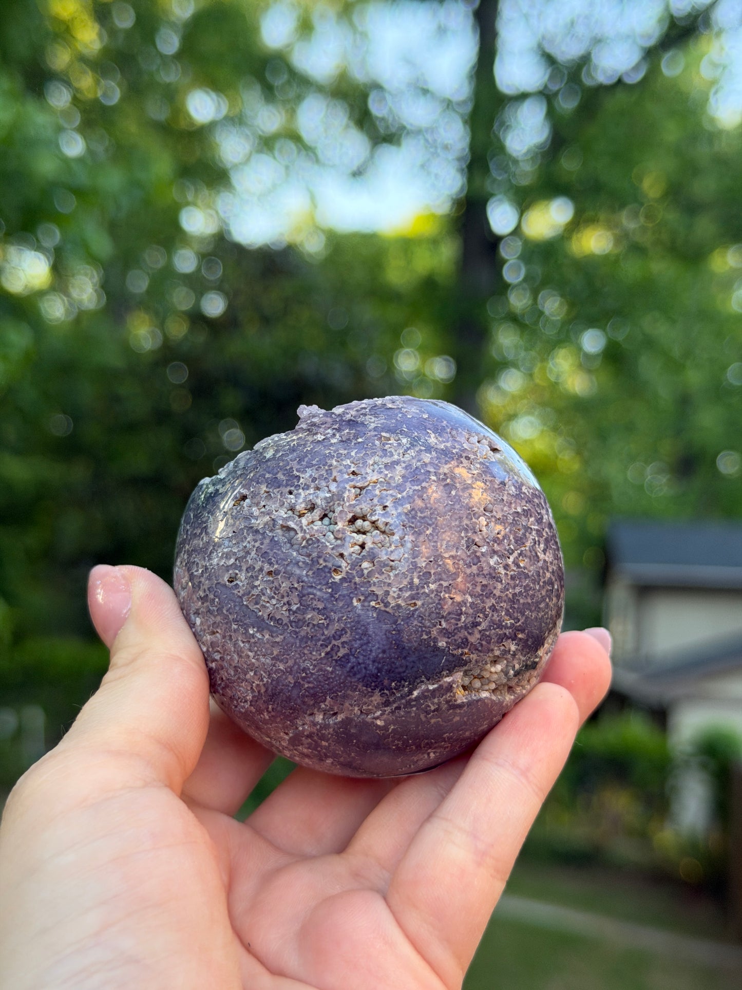 Grape Agate Sphere