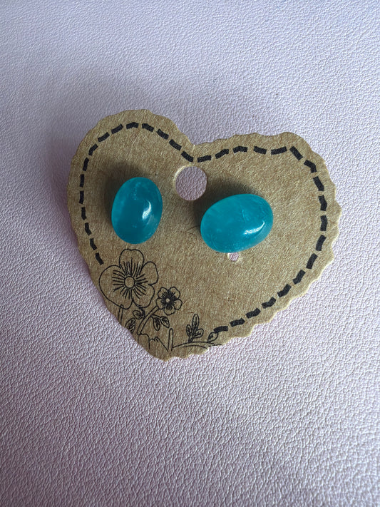 Amazonite Earrings s925 Ovals