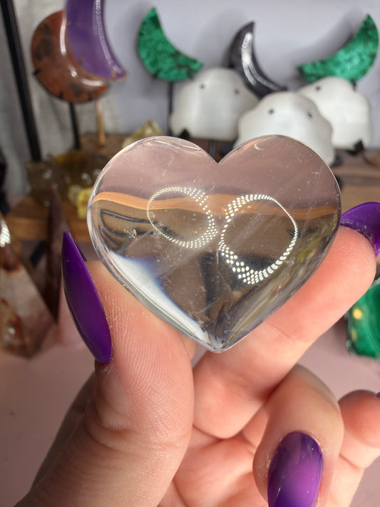 Clear Quartz Heart
