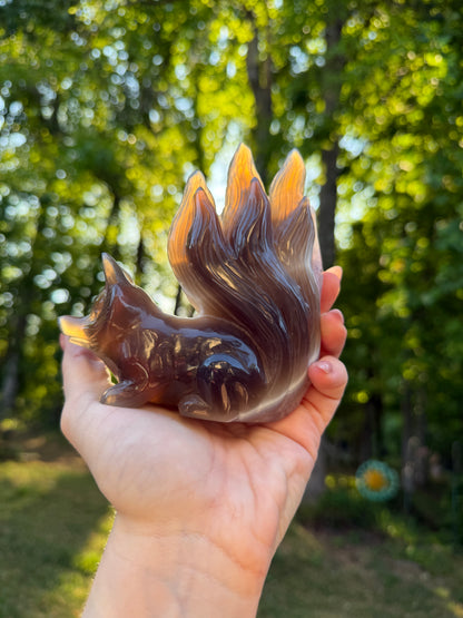 Druzy Amethyst 9 Tail Fox