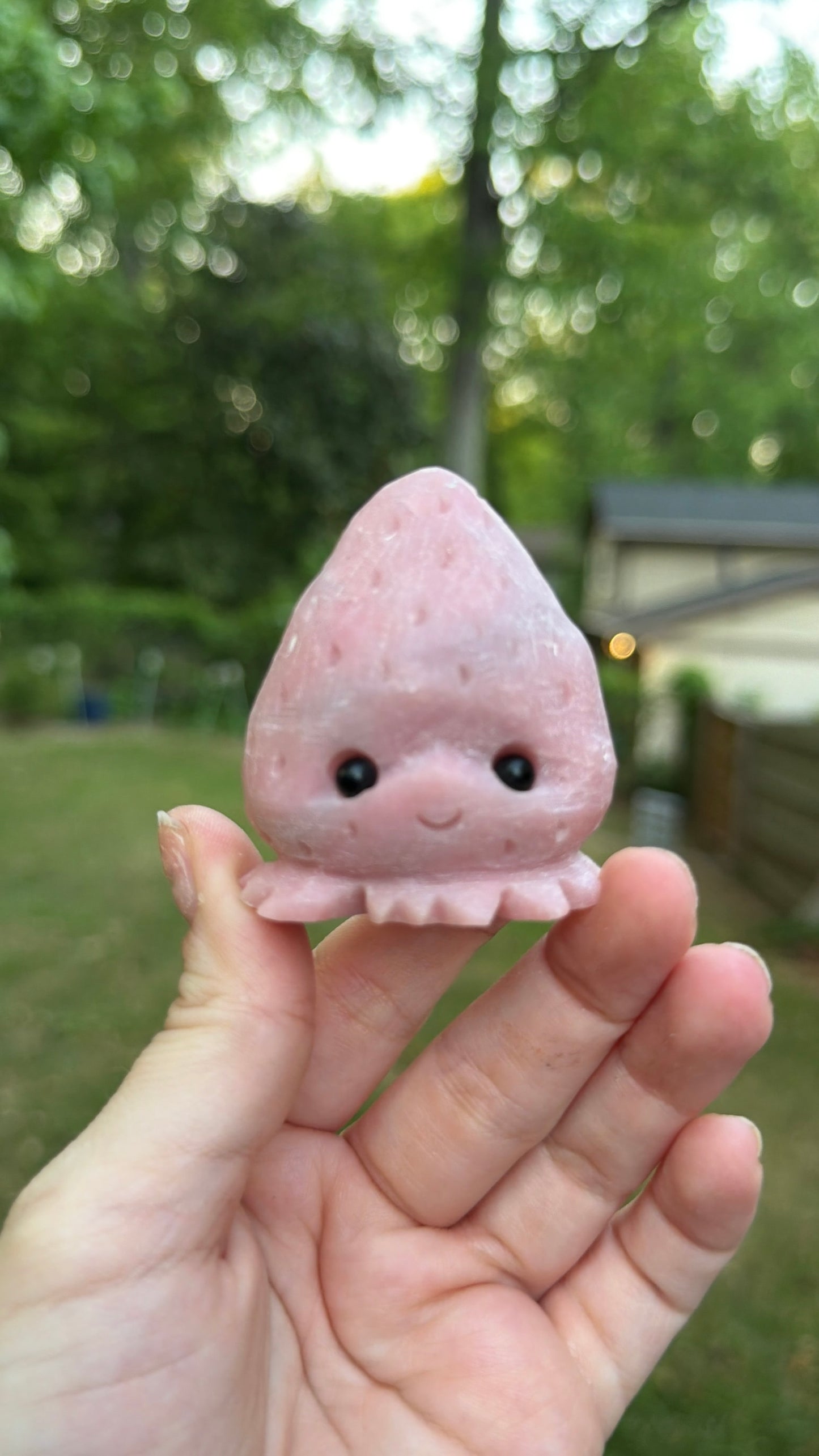 Pink Opal Strawberry Buddy
