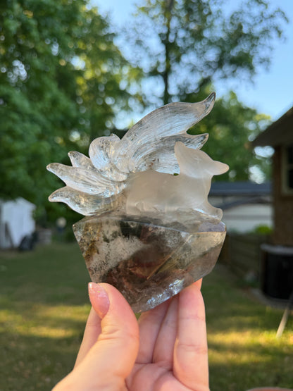 Garden Quartz 9 Tail Fox