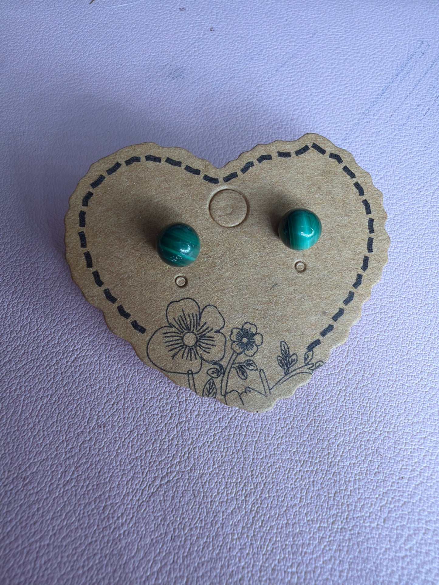 Malachite Earrings s925