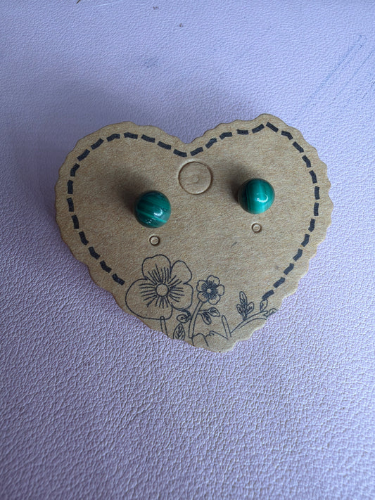 Malachite Earrings s925