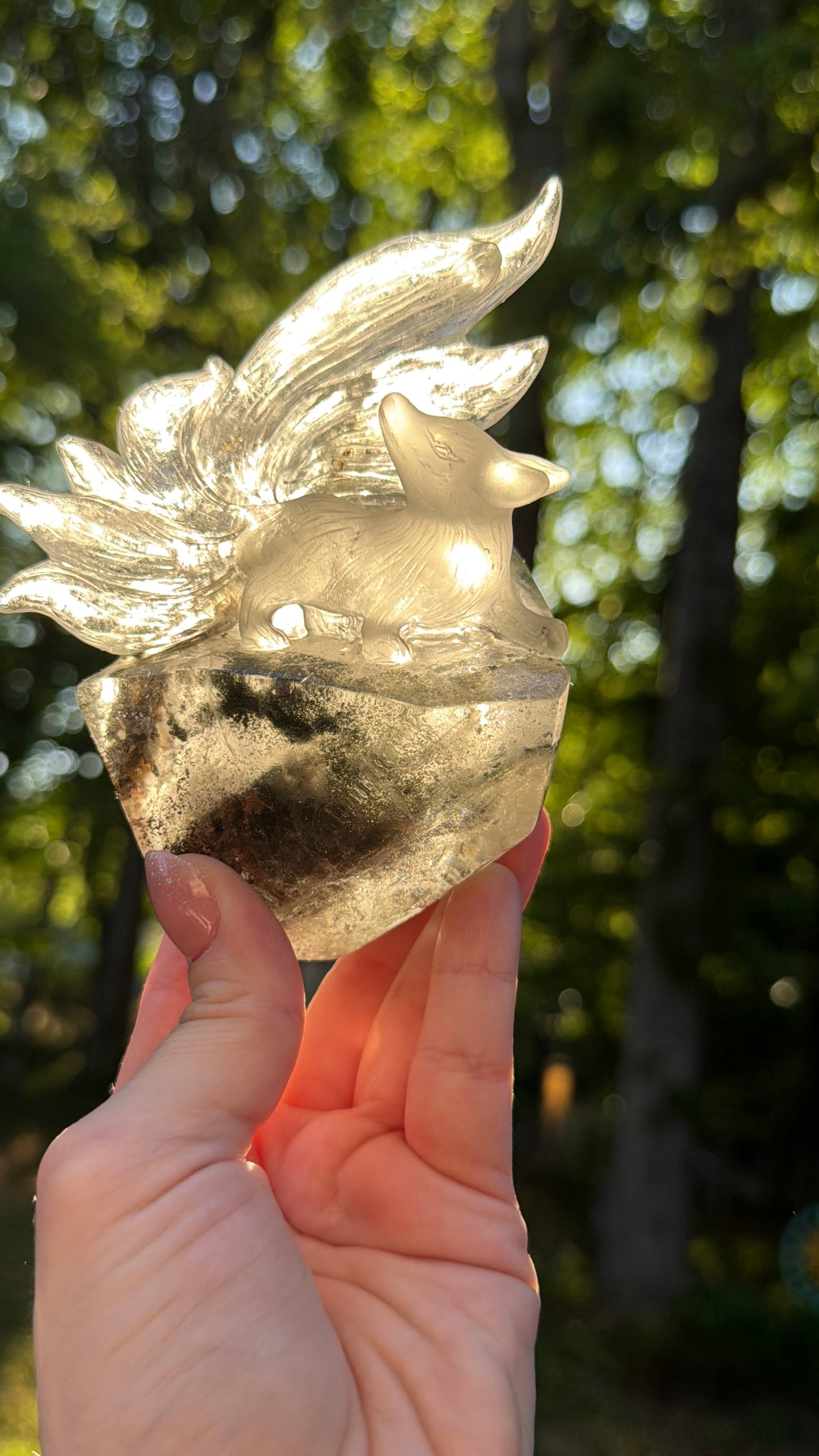 Garden Quartz 9 Tail Fox