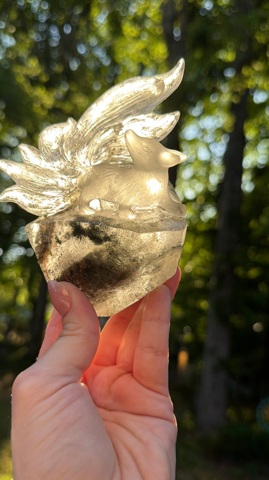 Garden Quartz 9 Tail Fox