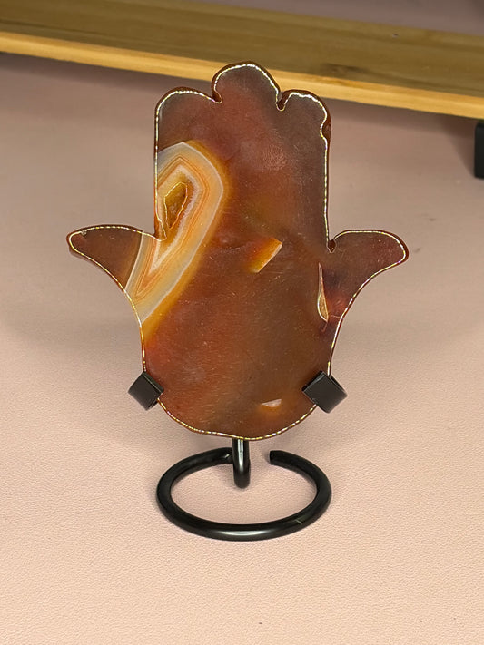 Carnelian Hamsa Medium B