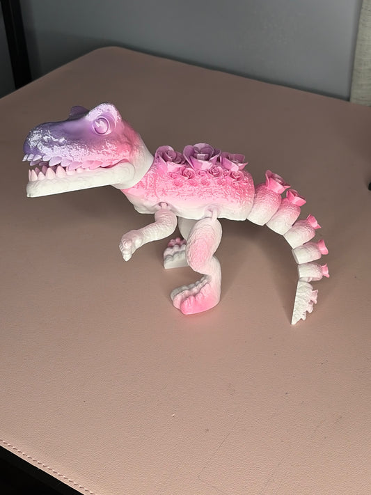 3D Print Pink Rose Dinosaur