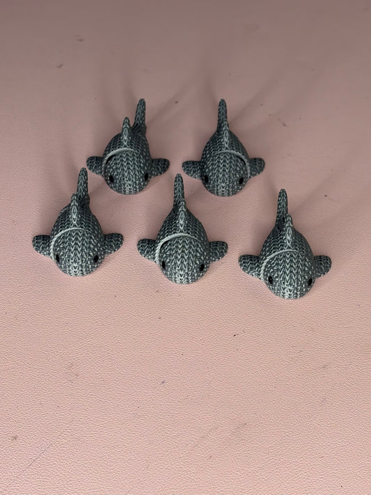 3D Print Gray Knit Whale or Shark