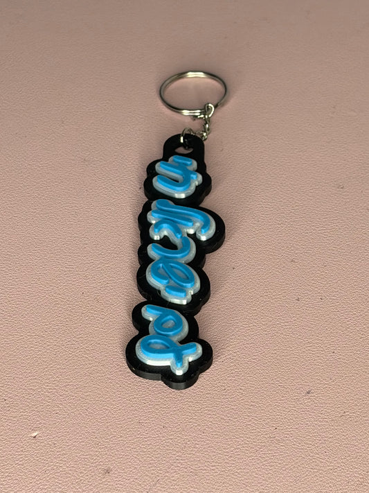 3D Print  Am Yisrael Chai Israel Hebrew Keychain