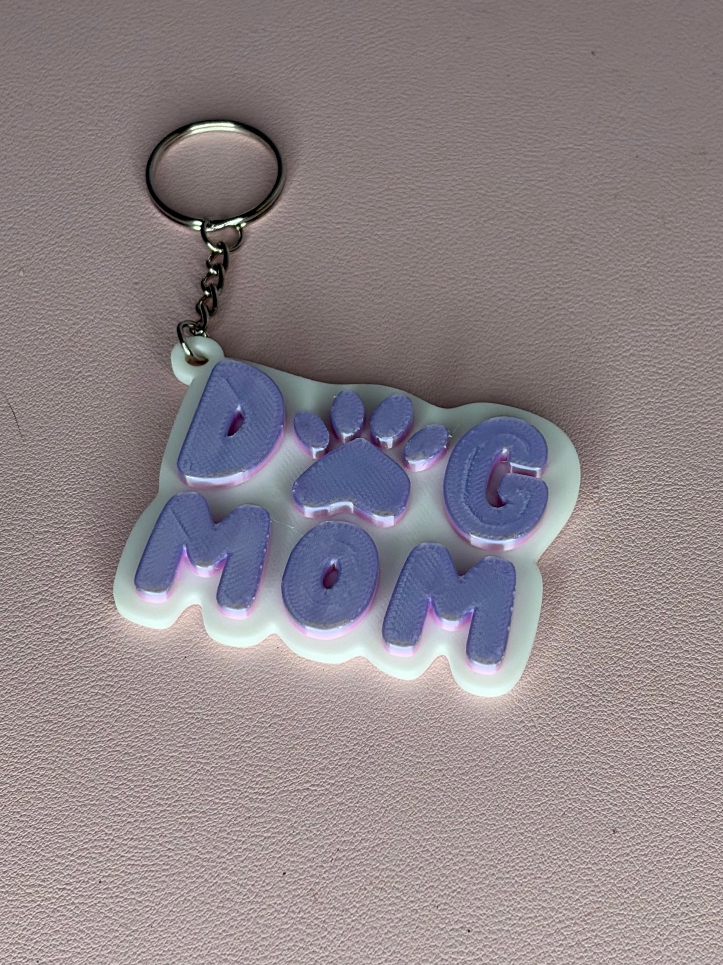 3D Print Dog Mom Keychain