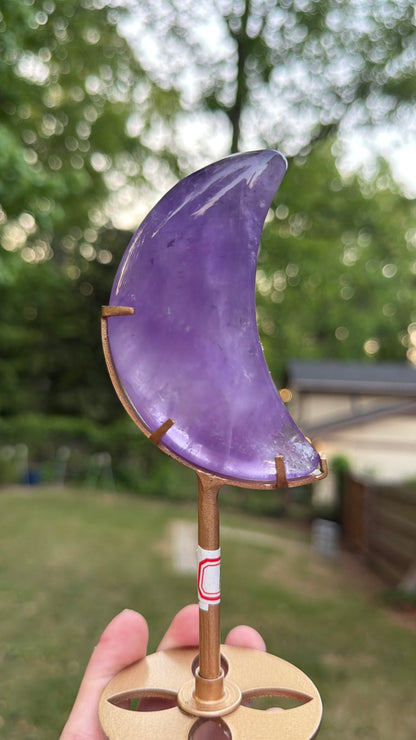 Amethyst Moon on Stand