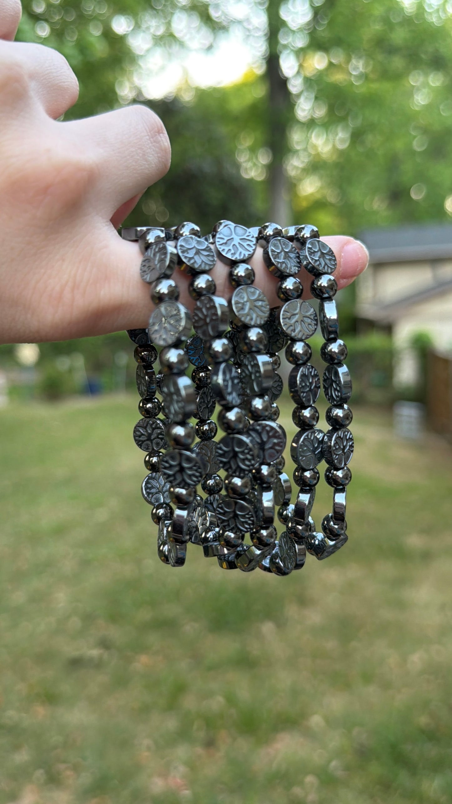Bracelet - Hematite Tree of Life