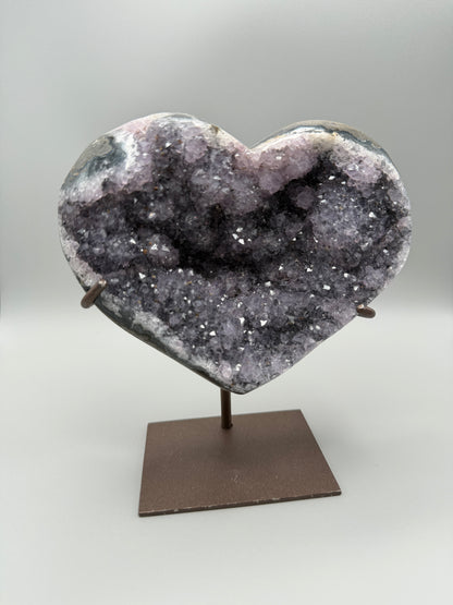 Amethyst Heart Statement Piece