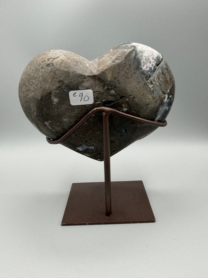 Amethyst Heart Statement Piece