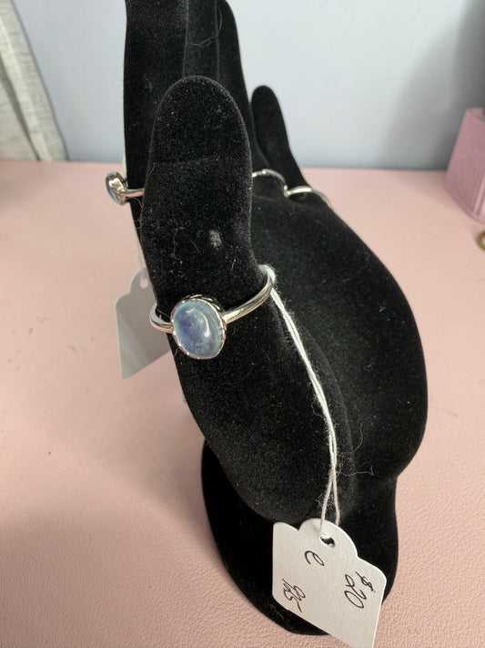 Ring - Aquamarine .925 Sterling Silver Adjustable