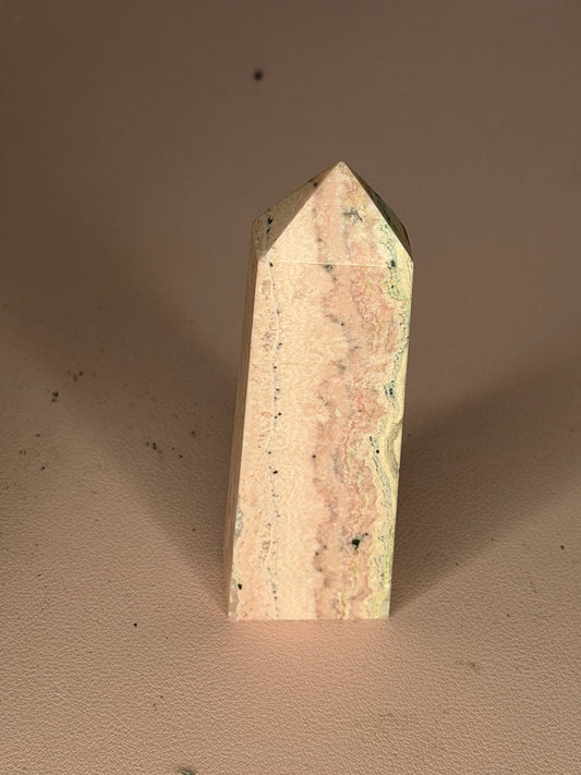 Rhodonite with Rhodochrosite Tower