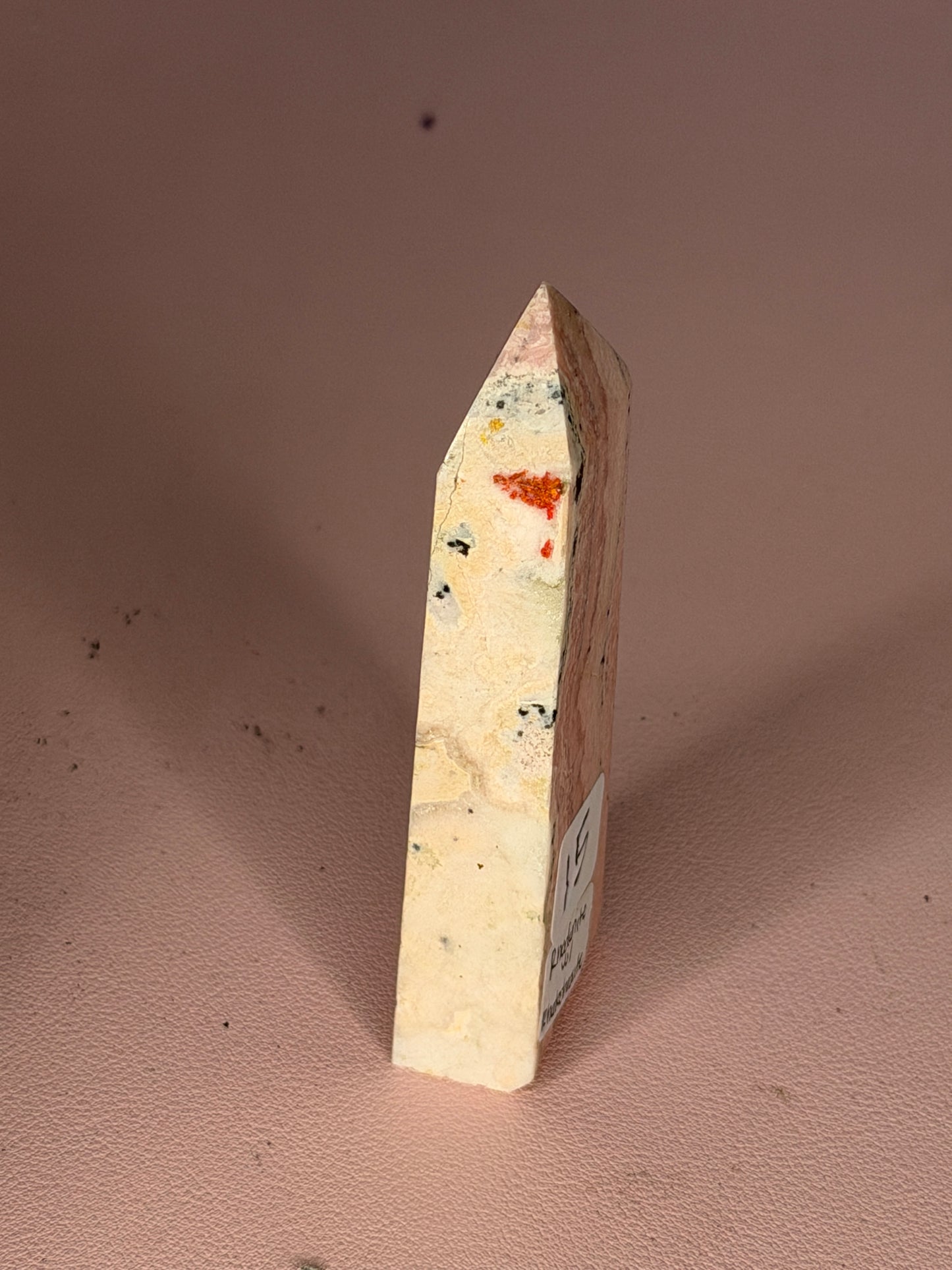 Rhodonite with Rhodochrosite Tower
