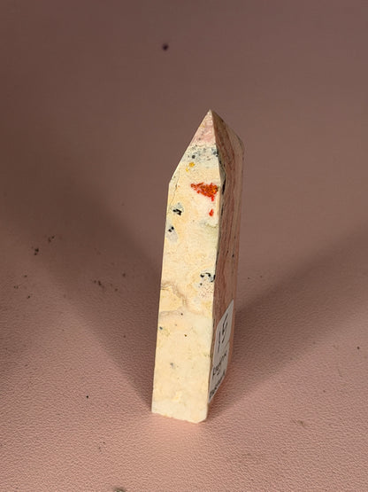 Rhodonite with Rhodochrosite Tower