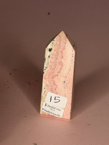 Rhodonite with Rhodochrosite Tower