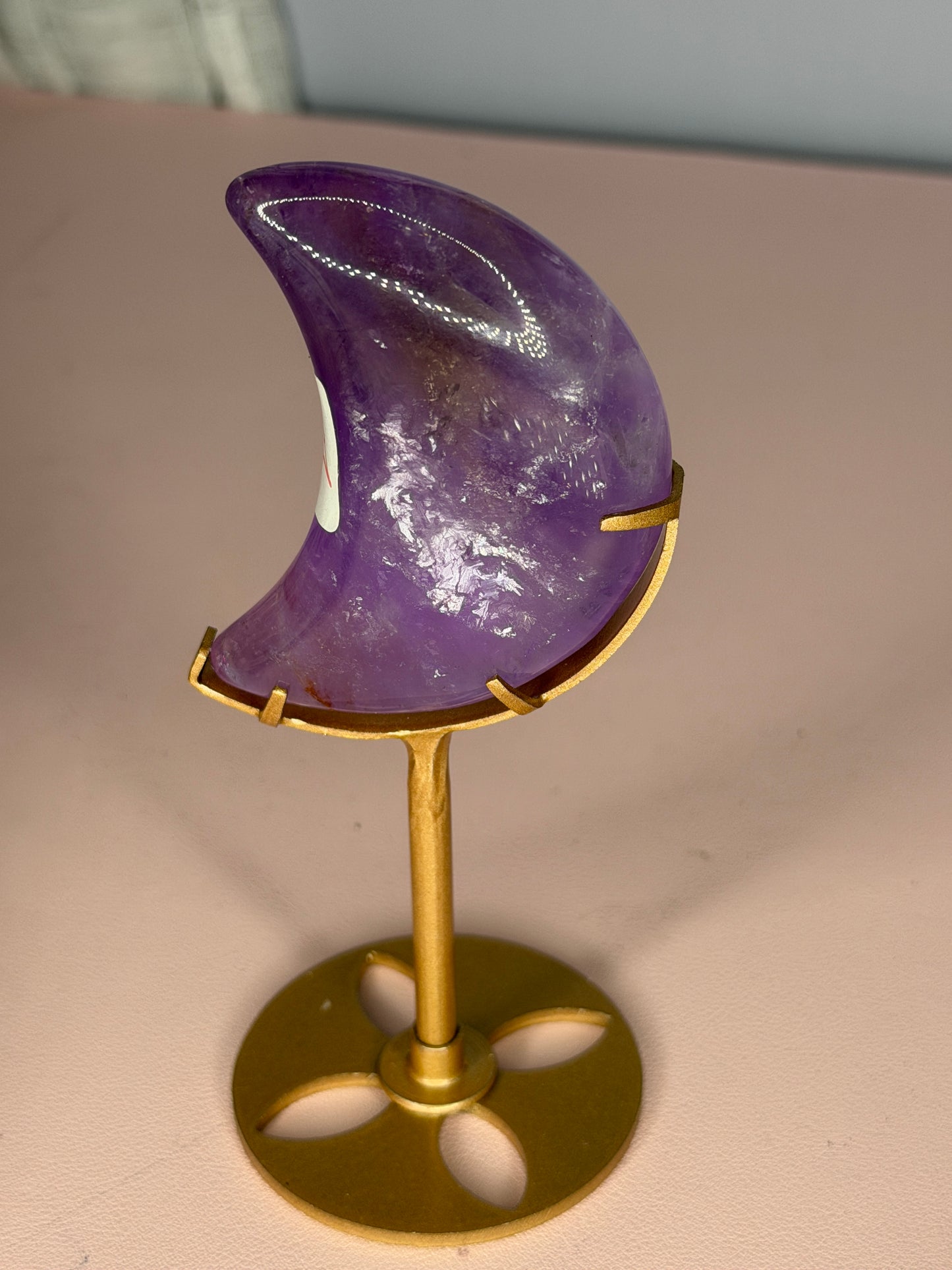 Amethyst Moon on Stand