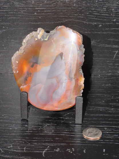 Agate Slab on Stand