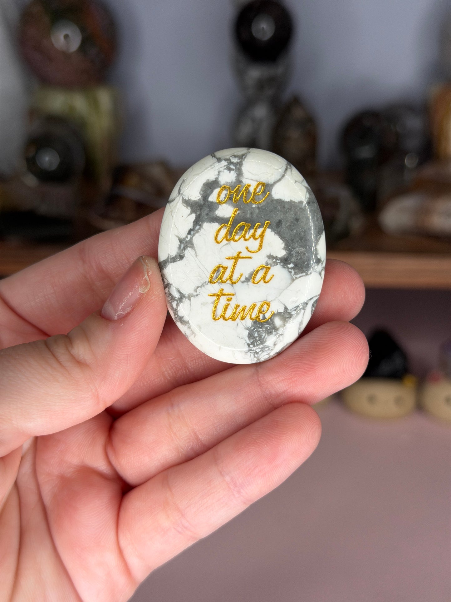 Good Vibes Palm Stones