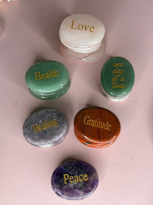 Good Vibes Palm Stones