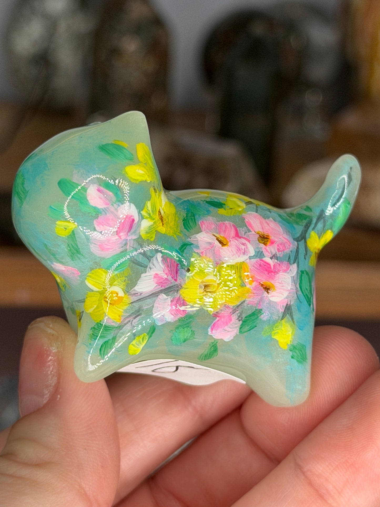 Da Qi Cat Glow in the Dark Floral
