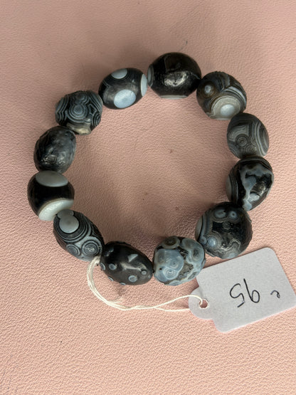 Gobi Agate Bracelet - Black