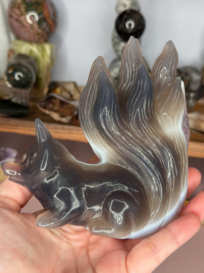 Druzy Amethyst 9 Tail Fox