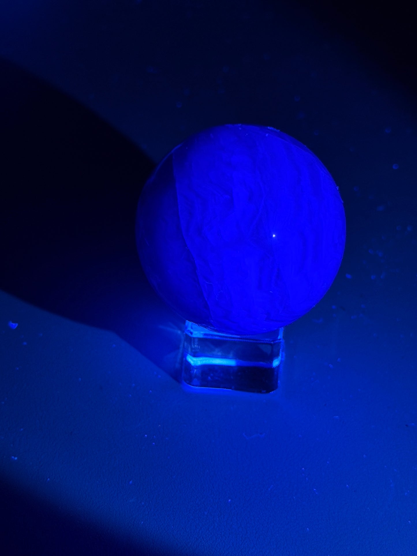 Fluorite Sphere with Pyrite Inclusions (UV Reactive)