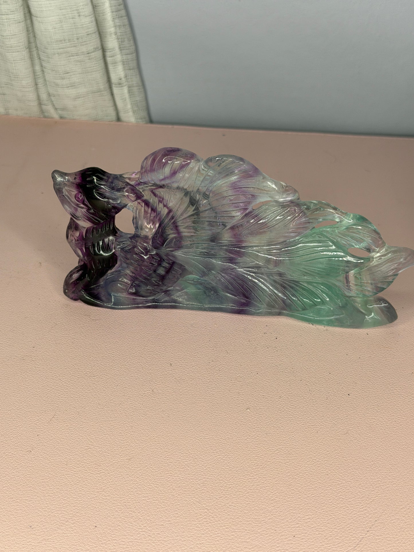 Fluorite 9 Tail Fox (UV Reactive)