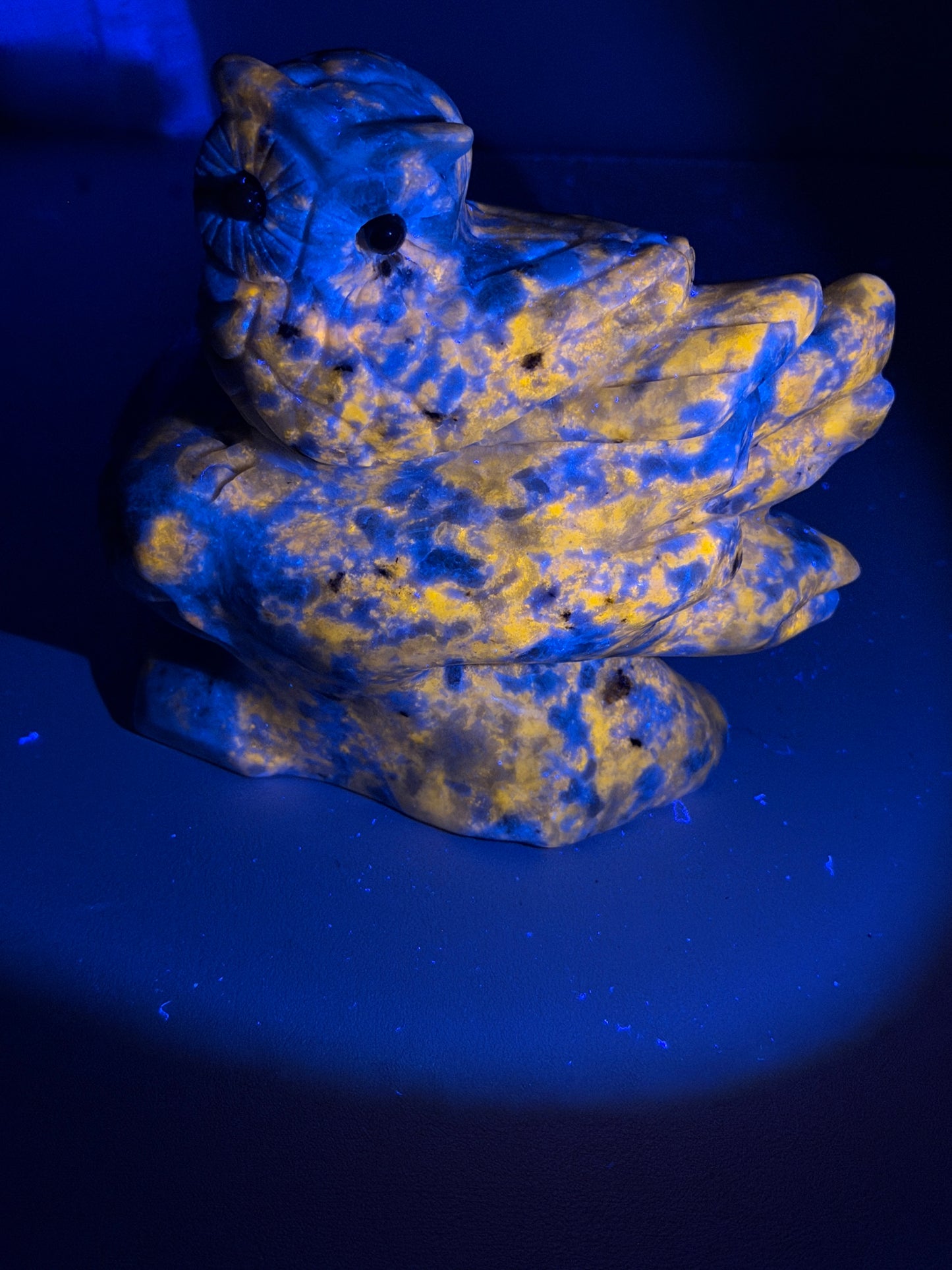 Hackmanite Owl (UV Reactive)