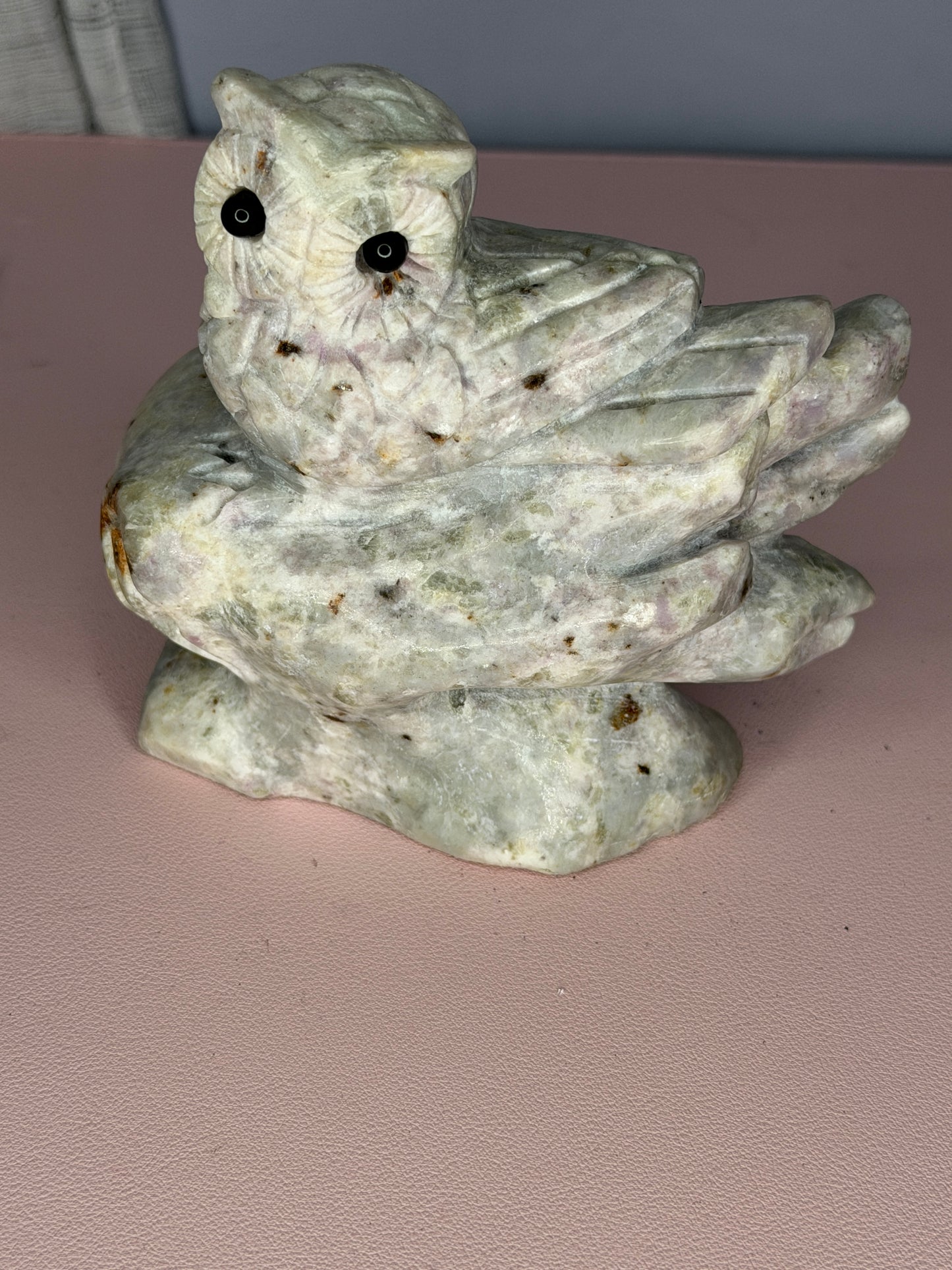Hackmanite Owl (UV Reactive)