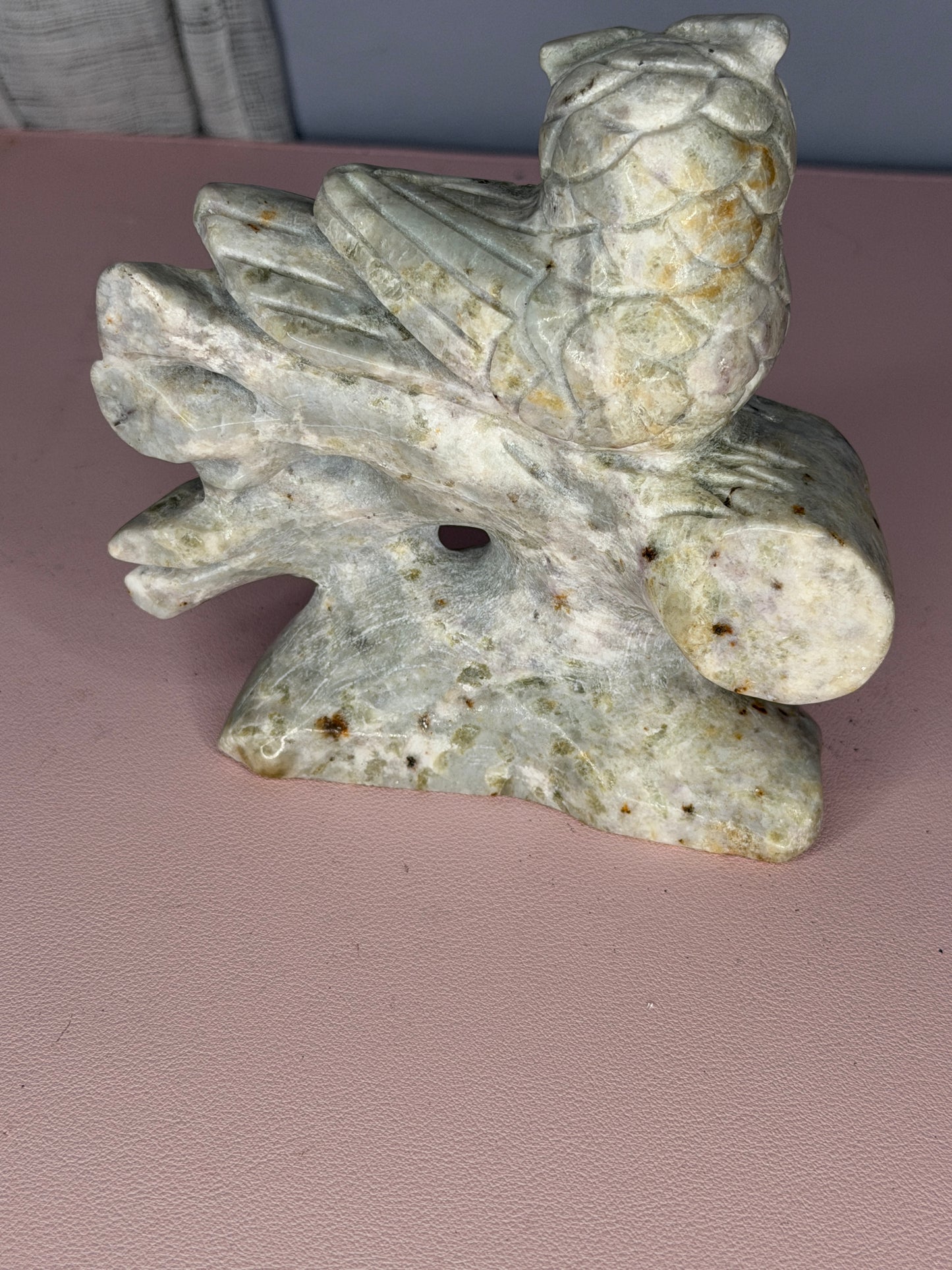 Hackmanite Owl (UV Reactive)
