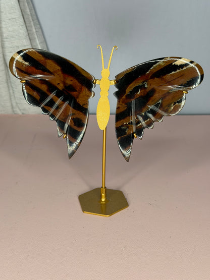 Indonesian Amber Butterfly Wings (UV Reactive)