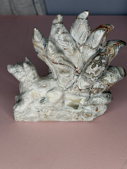 Mexican Crazy Lace Druzy 9 Tail Fox