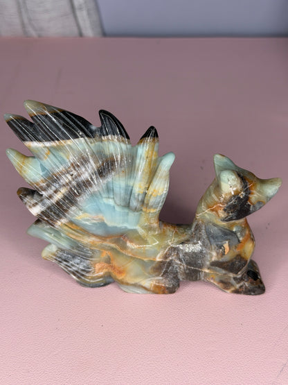 Caribbean Calcite 9 Tail Fox