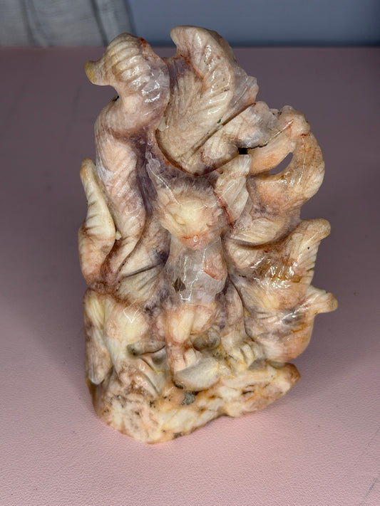Pink Amethyst 9 Tail Fox