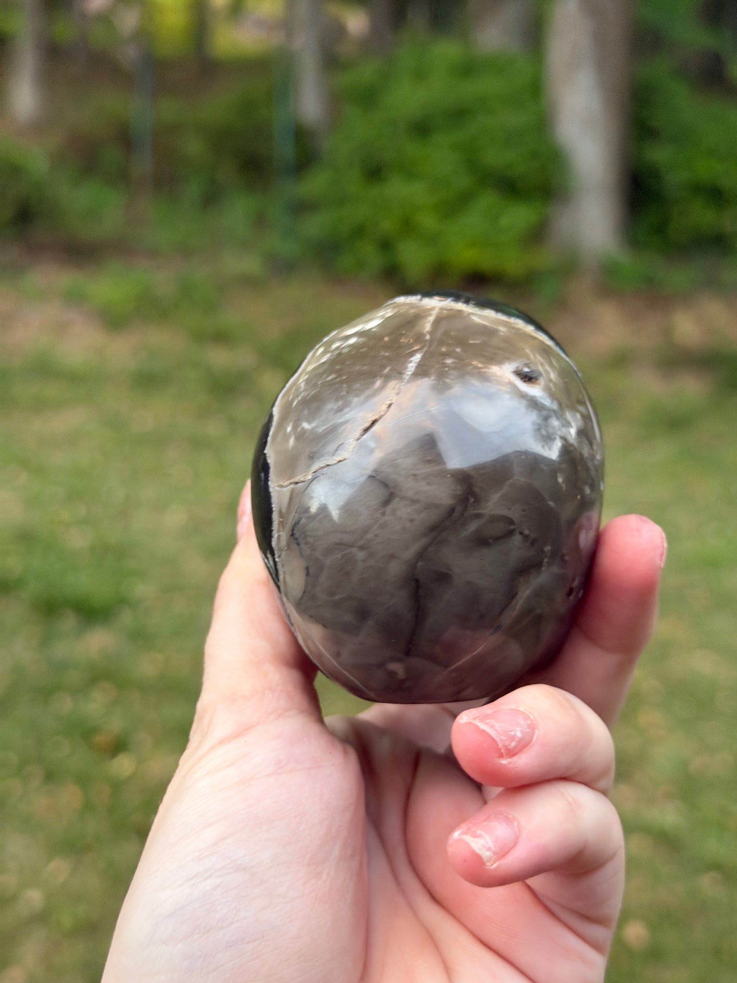 Volcano Agate Skull