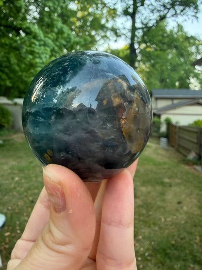 Blue Green Fluorite Sphere