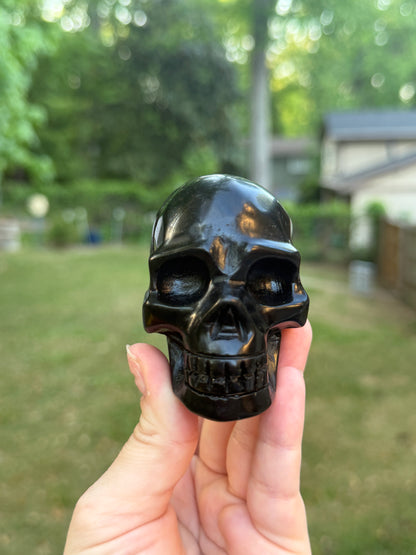 Rainbow Obsidian Skull